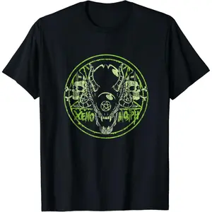 Psychobilly Horror Punk Rock T-Shirt  Xenomorph Baphomet