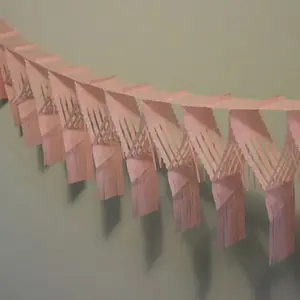 Pink Drop Fringe Garland | 20 In. x 12 Ft.