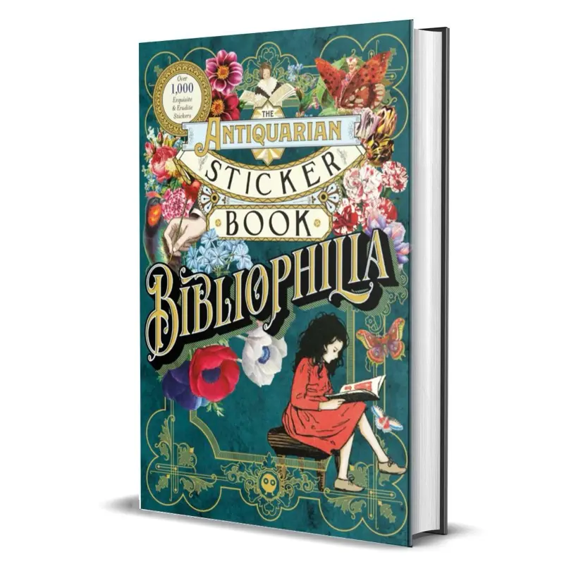 The Antiquarian Sticker Book: Bibliophilia: Over 1,000 Exquisite Victorian Stickers by Odd Dot (The Antiquarian Sticker Book Series) (Hardcover)