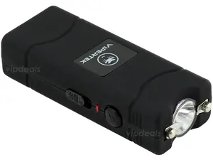 VIPERTEK VTS-881 Mini LED Flashlight – Compact Black, Built-in Light, Portable Design