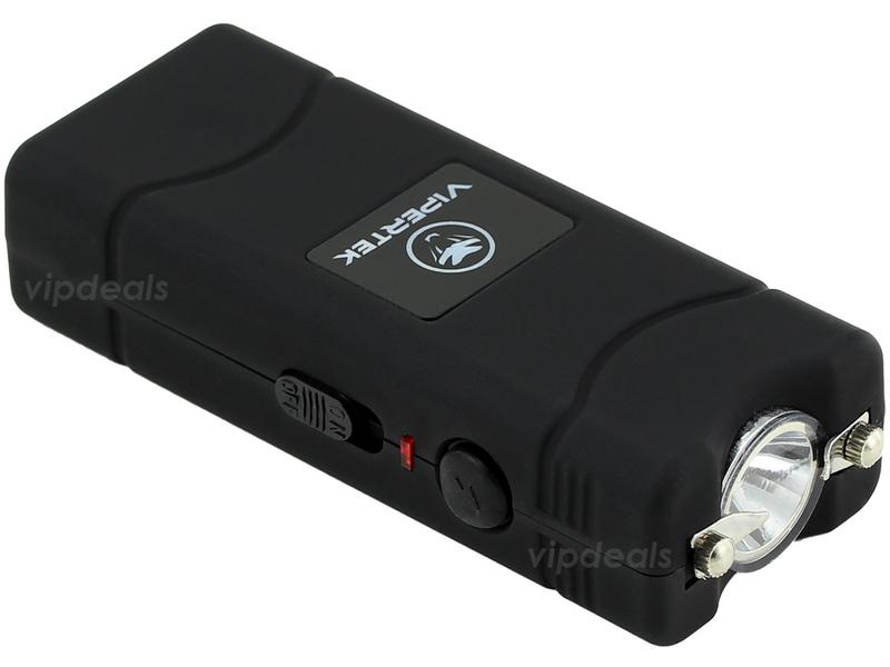 VIPERTEK VTS-881 Mini LED Flashlight – Compact Black, Built-in Light, Portable Design