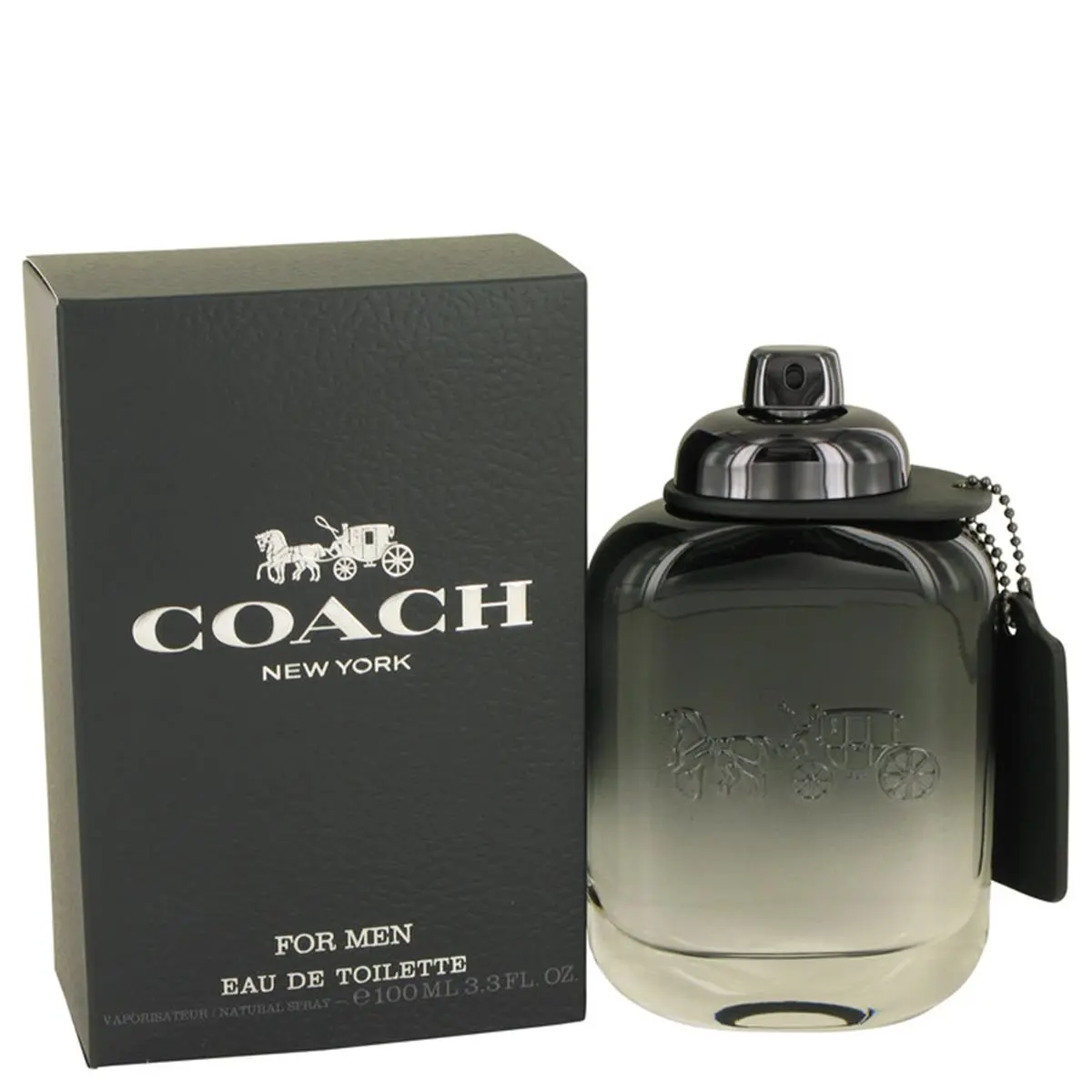 Coach Men's Eau de Parfum, Masculine Daily Wear Cologne Spray, EDP Perfume Fragrance, 3.3 fl oz