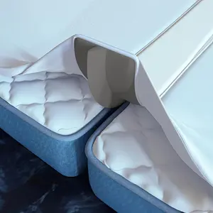2-in-1 Bed Bridge Twin/Twin XL to King with Attached Sheet - Split Bed Gap Filler & Twin to King Bed Converter (Patent Pending)