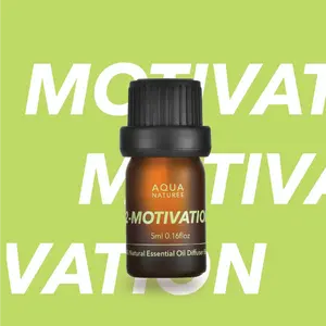 AQUA NATUREE 100% NATURAL ESSENTIAL OIL DIFFUSER OIL CHAKRA SERIES #2 - MOTIVATION, feeling motivated, creative and uplifting