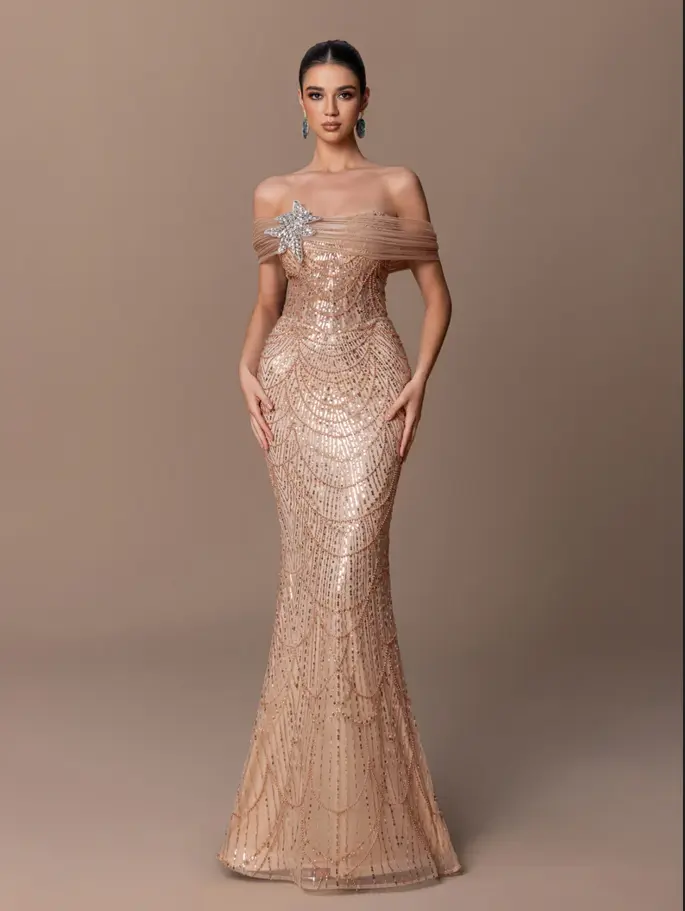 Straight Sequin Dress