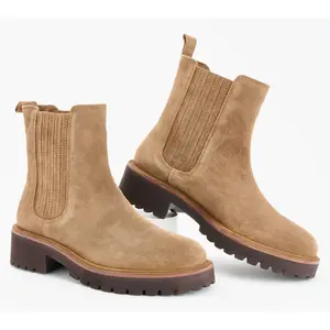 Seychelles Water-Resistant Suede Ankle Boots - Cashew