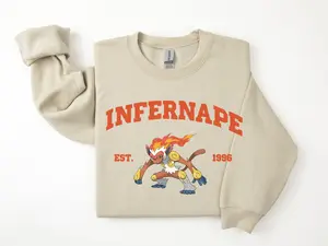 Infernape Sweatshirt, Pkm Characters Sweatshirt, Anime Shirt