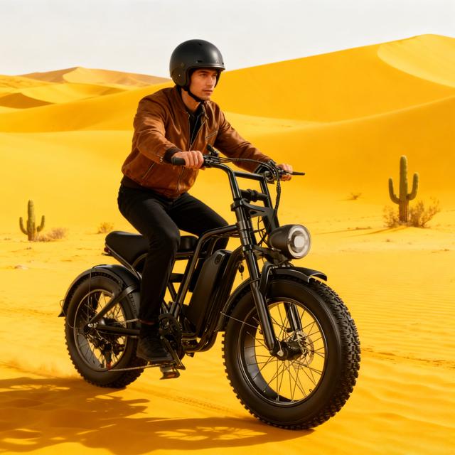 Electric Bike for Adults, Full Suspension, 48V13Ah Removable Battery, Up to 28MPH & 46.6 Miles (PAS), 1000W Ebike with All-Terrain 4.0" Fat Tires, Cruise Control, UL Certified, Moped E-Bike