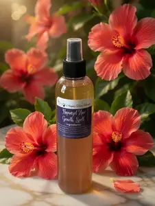 Rapunzel Hair Growth Spell Root Enhancer Peppermint Herbal Hair Growth Spray mist with Tea Tree & Lavender for Stronger Thicker Hair