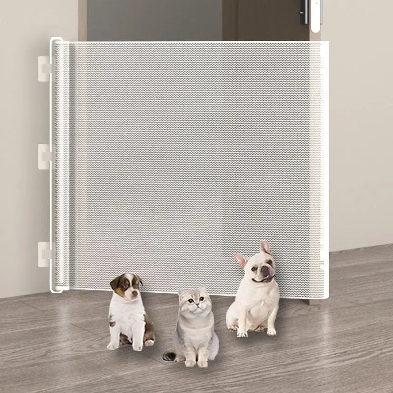 Anti-cat escape gate, freely retractable cat fence, no-drill entrance barrier, anti-jumping partition, cat and dog enclosure wholesale