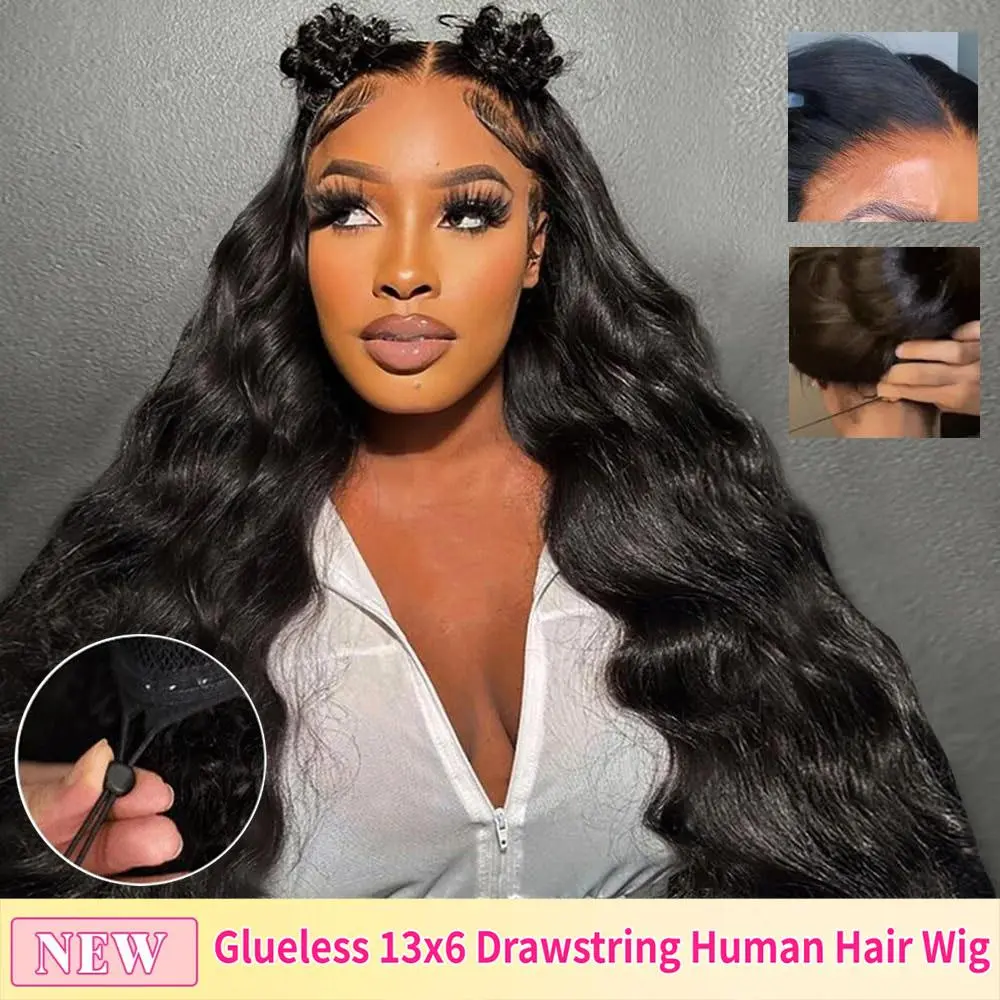 [New Glueless]13x6 Body Wave-Drawstring Wig