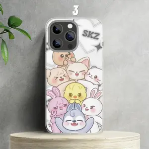 “Cute Cartoon Animal Phone Case – SKZOO-Inspired Design, Fun and Colorful Kpop Stray Kids Style Graphic, Durable and Protective Cover, Unique and Stylish Accessories, Perfect Gift for Fans of Kpop and Cute Characters”