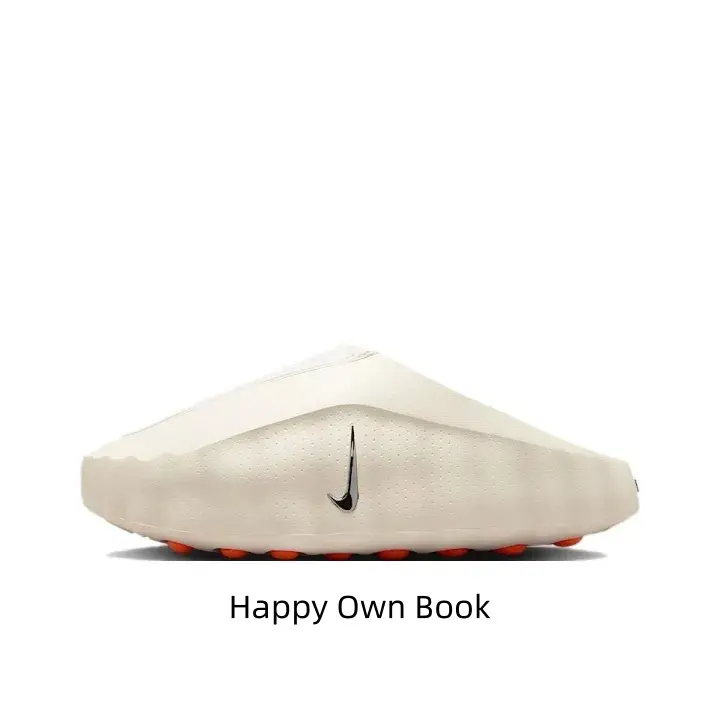 Cream off-white monochrome slide sandals, fully ventilated quick-dry molded foam, hidden orange dot inner & outsole subtle accents refresh minimalist loungewear, jogger & streetwear outfits, shop today