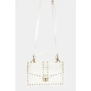 Clear Rhinestone Purse