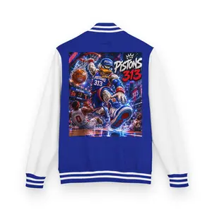 OGT Motor City Pistons 313 Heavyweight Letterman Jacket