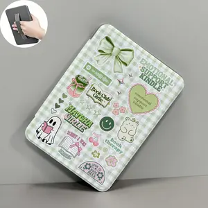 Fansen Bow Design PU Leather Tablet Case with Hand Strap - Accessories for 6"/6.8"/7" Kindle Paperwhite 11th/12th Gen, Kindle 2022/2024 Reading Tablets