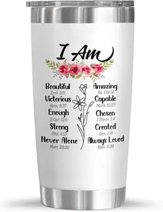 Christmas Birthday Gifts for Women - Stainless Steel Insulated Coffee Tumbler with Lid 20 Oz - Inspirational Christian Gifts for Women, Birthday Gift for Wife Friends Mom Grandma 20 OZ Stainless Steel Tumbler