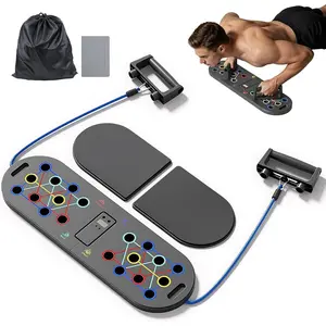 Push Up Board Fitness, Portable Dismountable 17 in 1 Push Up Bar at Home Gym, Multi-functional Pushup Stands Professional Strength Training Equipment For Man and Women