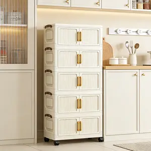 Bedroom storage,Plastic StorageCabinet, Multi-layer DrawerOrganizer,Storage cabinet,Organization cabinet, organizerstorage, Collapsible Storage Cabinet with Wheels, Lidded Stackable PlasticStorage Bedroom storage,Plastic Storage