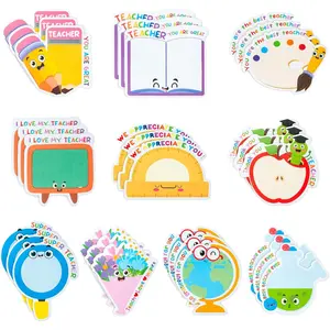 Teacher Appreciation Gifts-30 Pack Teacher Sticky Notes - Notepads Book Pencil Ruler Shaped Set Self-Sticky Writing Memo Pads Page Marker for Appreciation Gift Back to School Office Supplies