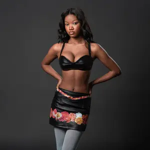 Vegan Leather Bustier Bra