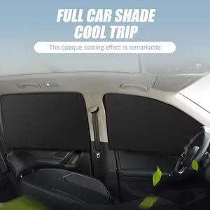 Sunshade curtains, car interior sunshade curtains, sunshade and heat insulation curtains, Sun Shade Portable, side curtains for vehicle windows, for vehicle privacy and UV protection, universal type, with magnetic attachment
