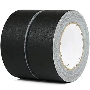 2-Pack Black Gaffers Tape 30 Yards x 2 Inch x 11Mil - , No , Non-Reflective, Easy , Matte Gaffer Stage Tape - Gaff Cloth Tape for Photography, Filming Backdrop