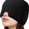 Cooling Gel Migraine Relief Cap - Cold Therapy Cryogel Sleep Mask with Ice-Cold Cooling Effect for Headache, Stress Relief (Beauty & Personal Care, Eye & Ear Care), Stress Relief Sleep Masks, Cold Therapy Sleep Masks