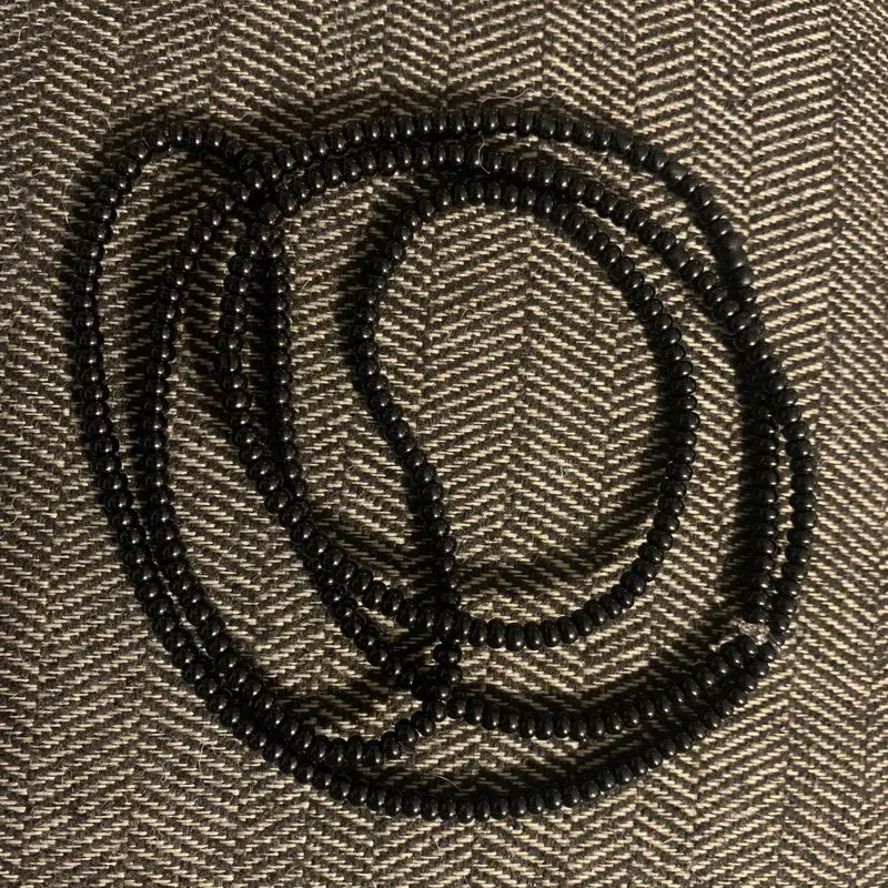 Waisted In Black Waistbeads