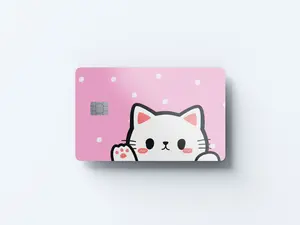 Cute Kitty Credit Card Cover - Credit/Debit Card Skin/Cover