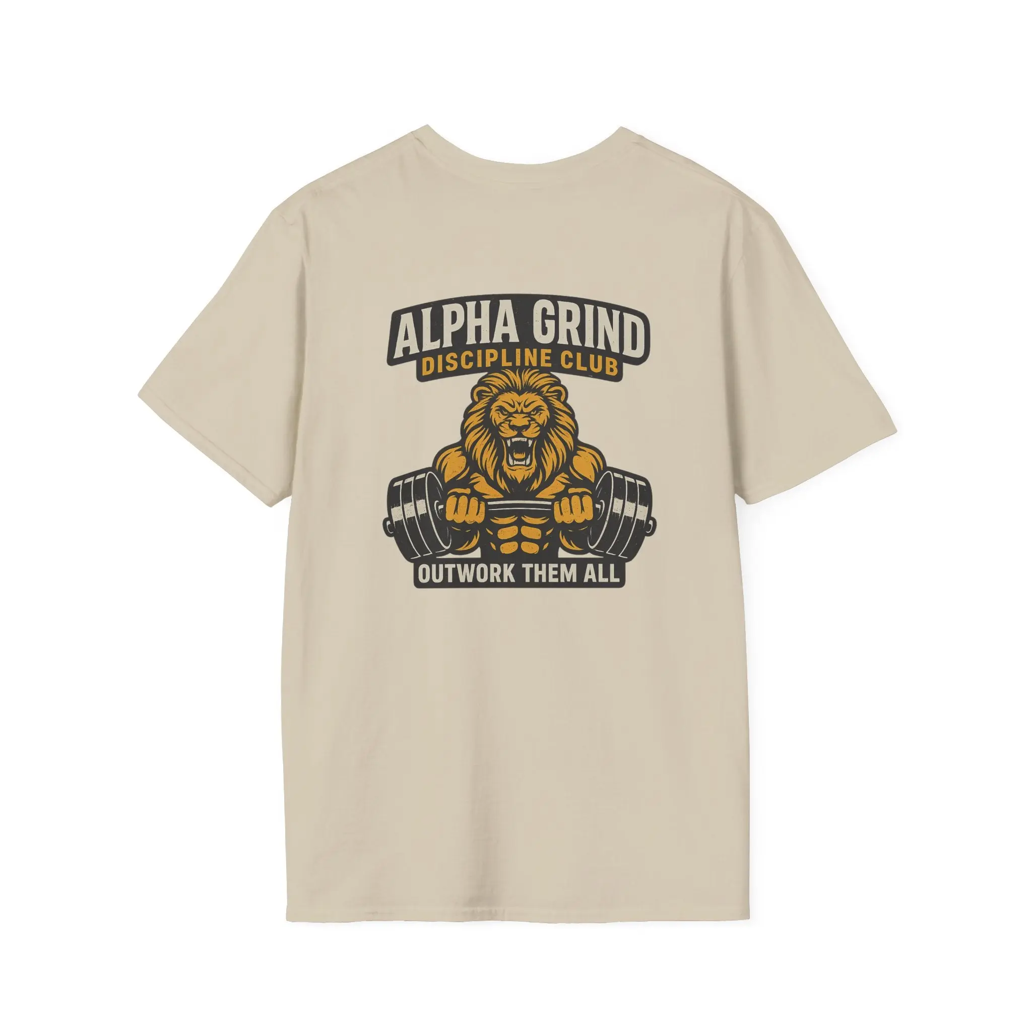 Alpha Grind T-Shirt (front logo + back design) – Gym Apparel
