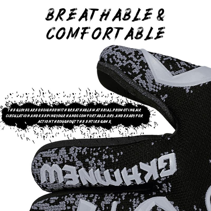 Soccer Goalie Goalkeeper Gloves Youth&Adult Goalie Goalkeeper Gloves,Strong Grip for The Toughest Saves