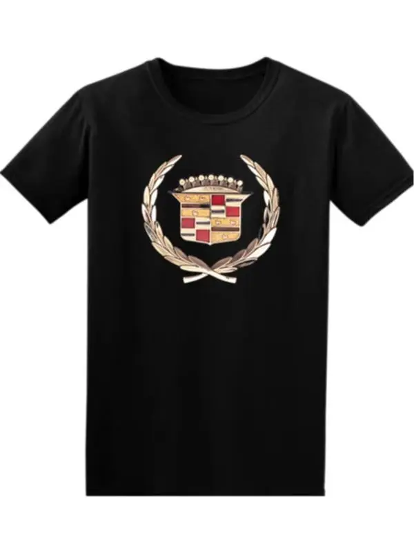 Vintage-style Cadillac 1960's Wreath and Crest Emblem Graphic T-Shirt Sweatshirt Hoodie, Car Enthusiast And Fans Gift