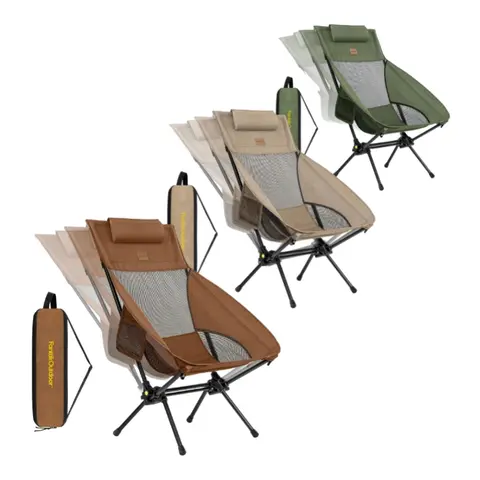 FanttikOutdoor Zeta L8 Max Camping Chair, Portable & Lightweight, Comfort-Driven Foldable Rocking Chair with Carry Bag for Camping, Hiking, Patio, Fishing, Support up to 250 lbs,summerwins,father'sdaygifts,campingessentials,campinggear