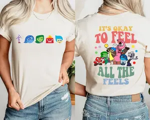 Out It's Okay To Feel All The Feels Shirt primark top, Mental Health shirt, Inclusion Shirt