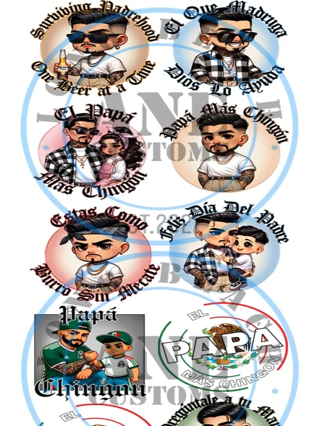 ready to ship papa chingon gangsheet