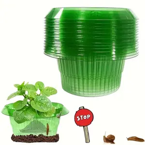 Slug Collars, Planter Slug Collar to Protect Plants From Snails and Slugs, 7pcs Set, Enhance Plant Growth, Garden Protection Tool