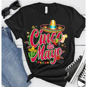 Cinco de Mayo Festive Graphic Tee, Stylish & Fun, Comfortable, All-Season, Unisex