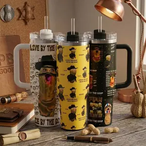 Burnt Peanut Live By The Goop Arc Funny Meme Game Character 40oz Tumbler With Handle (Box Not Included), A.Raiders Game Stainless Steel Travel Mug, Cute Gift For Gamers, Hot Cold Drink Cup, Gift For Fans Water Bottles Cup