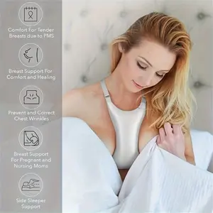 Chest Support Pillow, Sleep Chest Anti-Wrinkle Cushion, Washable Low-Allergenic Care Bra Breast Pillow, Comfortable & Durable Design, Nursing Moms, Pregnancy, Pregnant, Postpartum, Maternity Supplies