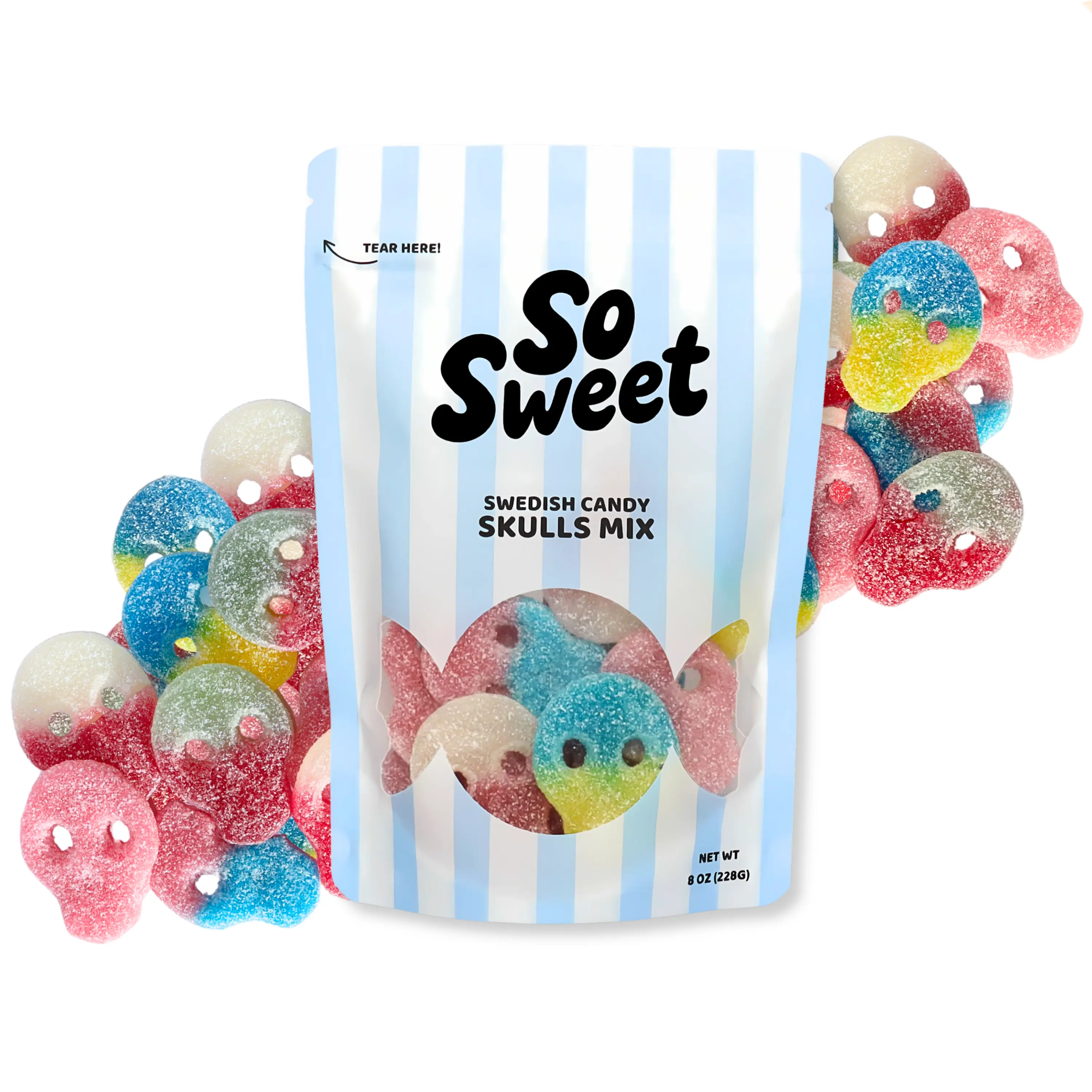 SoSweet Swedish Candy Skulls Mix (1/2lb) SoSweet Swedish Candy Skulls Mix (1/2lb)
