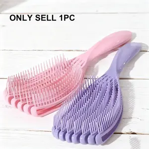 Hair Brush Set for Wet & Dry Hair, Curling, Straightening, Thickening, Fine Hair Tools, Heat-Free Styling Kit for Travel Use