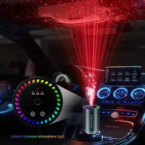 Car Humidifier with LED Light & Colorful Streamer for Enhanced Car Interior Ambiance Easy to Use for Any Car Interior