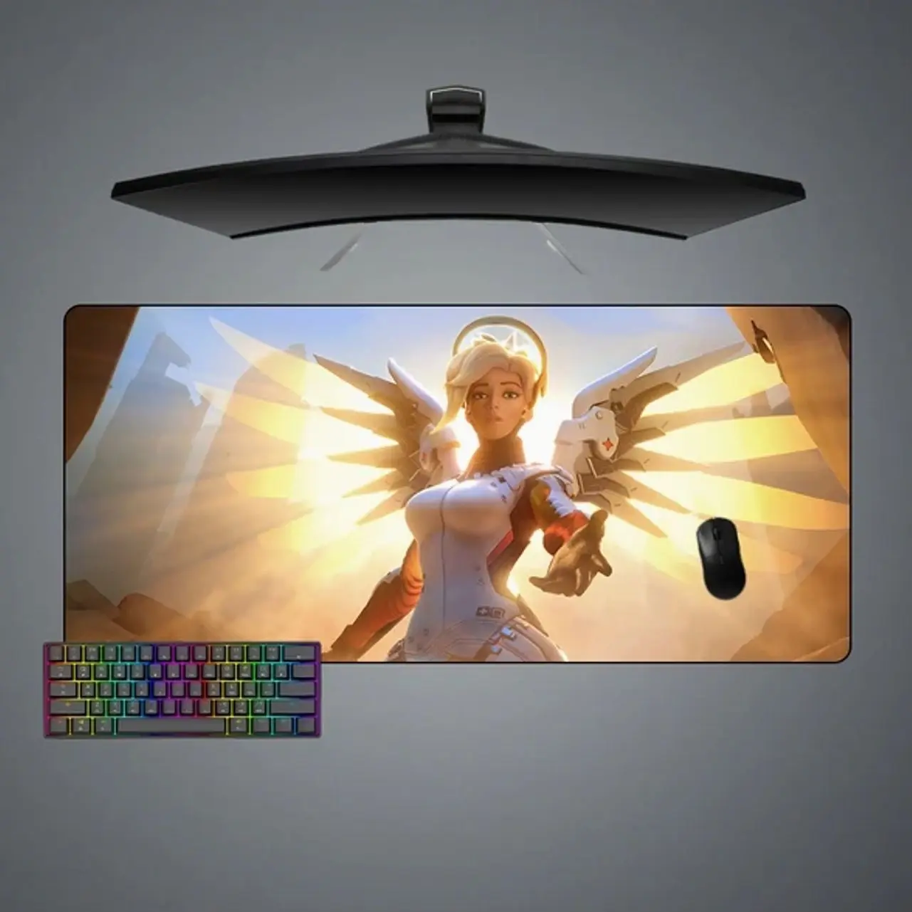 Mercy Support Design Gaming Mouse Pad, Computer Desk Mat