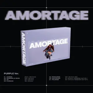 Jisoo - Amortage  [COMPACT DISC - CD] Colored Vinyl, Purple, Postcard, Photos, Lenticular Cover
