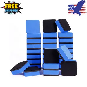 Dry Erase Erasers, 36 Pack Magnetic Whiteboard Eraser Blue