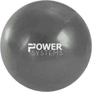 Power Systems Poz-A-Ball 8-Inch Gray Ball for Improving Alignment in Yoga & Pilates