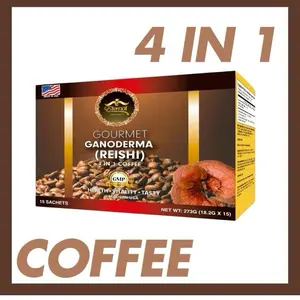 Eternal Spirit Beauty Café Latte Ganoderma Gourmet 4 in 1 Coffee with Ganoderma Reishi 15 Sachets 273g Made in USA