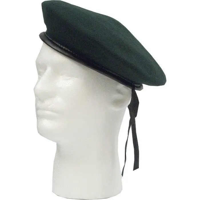 Black - Military Monty Beret - Wool/Nylon