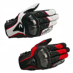 Men's Genuine Leather Motorcycle Gloves RST390 391 Motocross Racing Gloves Four Seasons Touch Screen Compatible Moto Guantes